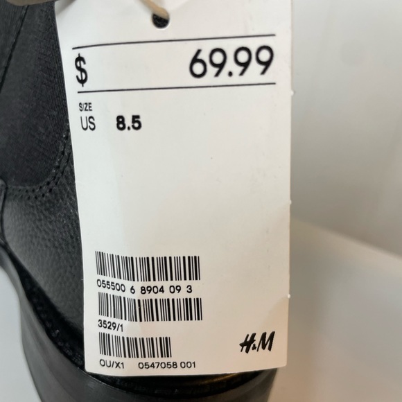 H&M Genuine Leather Women’s Chelsea Boots Size 8.5 NWT - Picture 5 of 10